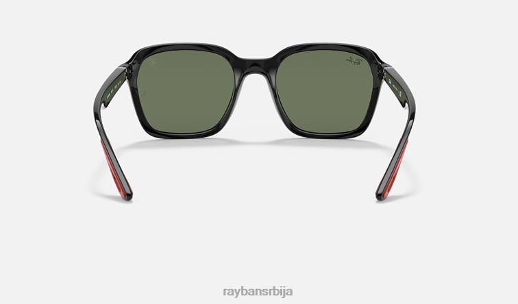 Ray-Ban рб4343м сцудериа феррари колекција P0HP1532 наочаре за сунце полирана црно/зелена мушкарци