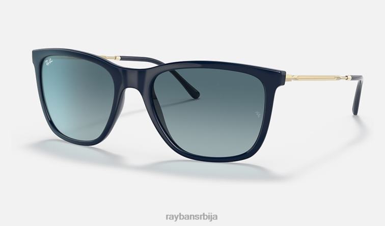 Ray-Ban рб4344 P0HP1014 наочаре за сунце полирано плаво/плаво мушкарци