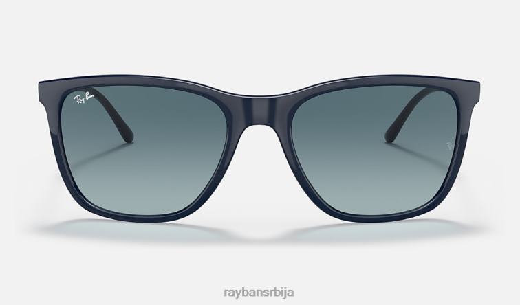 Ray-Ban рб4344 P0HP1014 наочаре за сунце полирано плаво/плаво мушкарци
