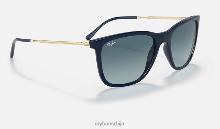 Ray-Ban рб4344 P0HP1014 наочаре за сунце полирано плаво/плаво мушкарци