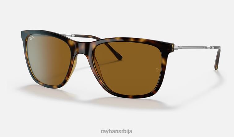 Ray-Ban рб4344 P0HP1017 наочаре за сунце углачана хавана/браон мушкарци