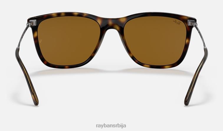 Ray-Ban рб4344 P0HP1017 наочаре за сунце углачана хавана/браон мушкарци