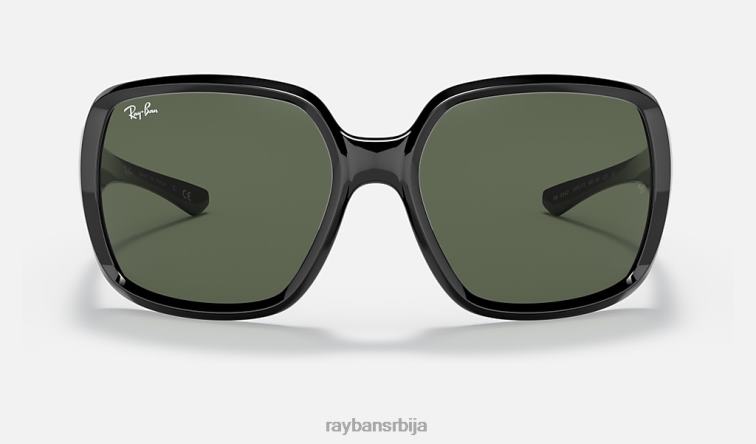 Ray-Ban рб4347 P0HP939 наочаре за сунце полирана црно/зелена мушкарци