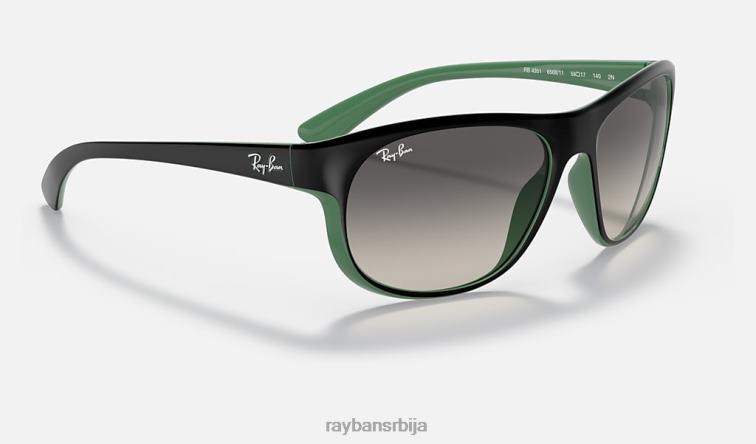 Ray-Ban рб4351 P0HP1292 наочаре за сунце мат црна/сива мушкарци