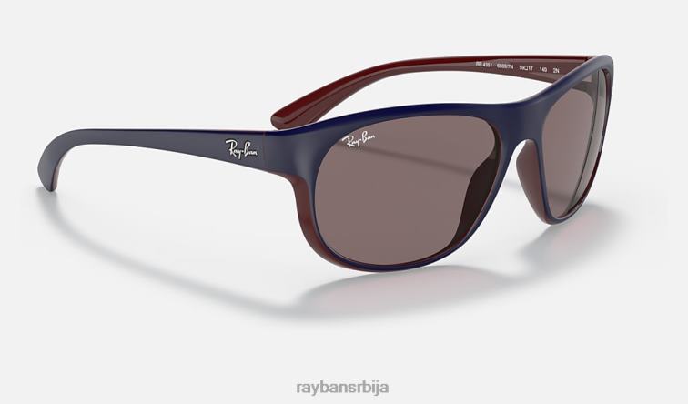 Ray-Ban рб4351 P0HP1293 наочаре за сунце мат плава/љубичаста мушкарци