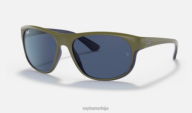 Ray-Ban рб4351 P0HP1294 наочаре за сунце мат зелена/тамно плава мушкарци