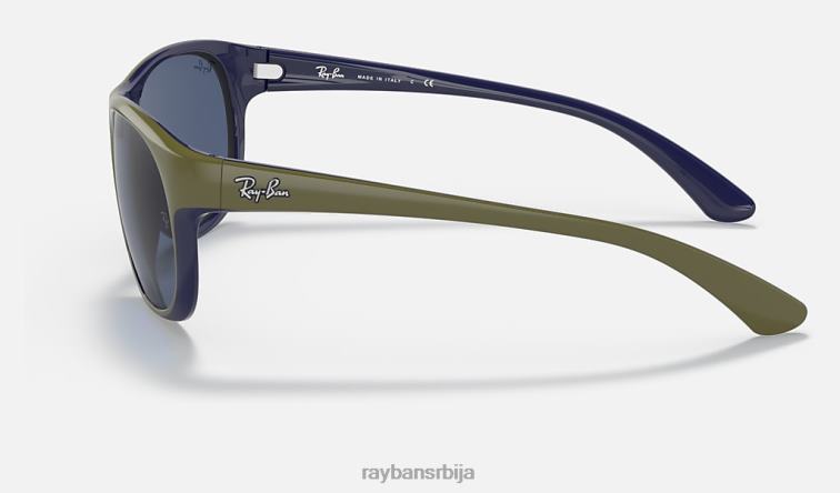 Ray-Ban рб4351 P0HP1294 наочаре за сунце мат зелена/тамно плава мушкарци