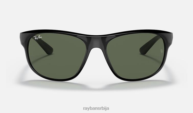 Ray-Ban рб4351 P0HP1295 наочаре за сунце полирана црно/зелена мушкарци