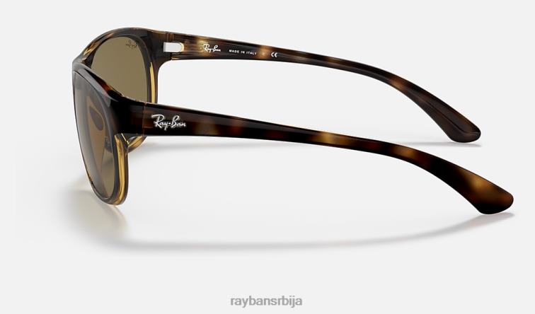 Ray-Ban рб4351 P0HP1296 наочаре за сунце полирана хавана/тамно браон мушкарци