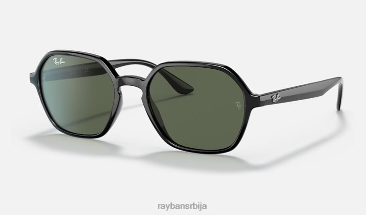 Ray-Ban рб4361 P0HP1312 наочаре за сунце полирана црно/зелена мушкарци