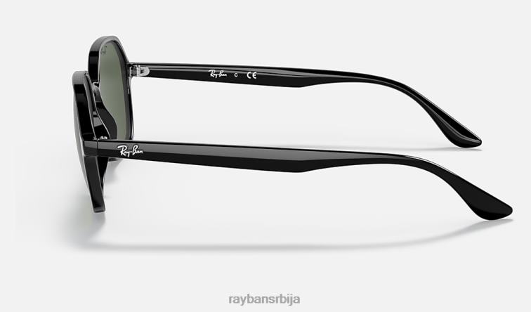 Ray-Ban рб4361 P0HP1312 наочаре за сунце полирана црно/зелена мушкарци