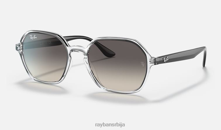 Ray-Ban рб4361 P0HP1313 наочаре за сунце углачан транспарентан/сив мушкарци