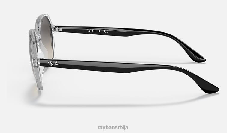 Ray-Ban рб4361 P0HP1313 наочаре за сунце углачан транспарентан/сив мушкарци