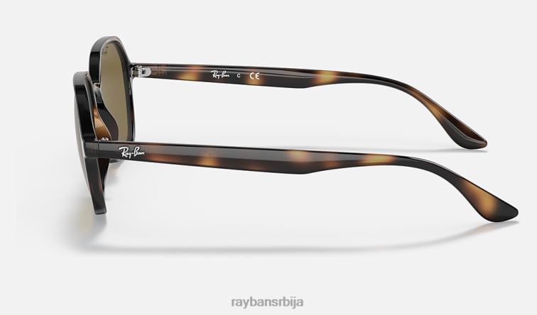Ray-Ban рб4361 P0HP1314 наочаре за сунце полирана хавана/тамно браон мушкарци