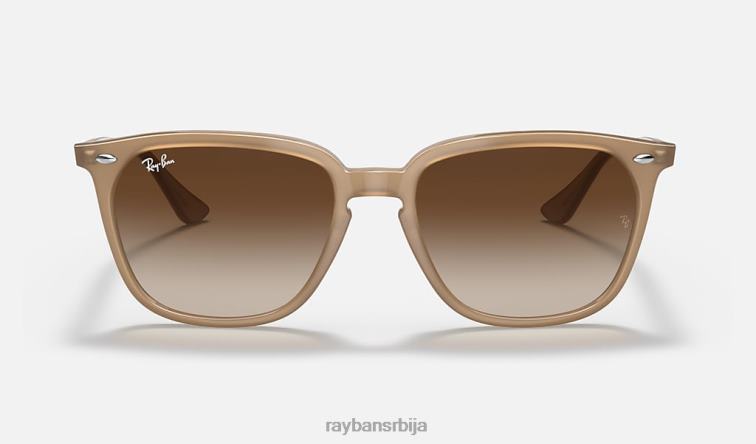 Ray-Ban рб4362 P0HP1297 наочаре за сунце полирани светло браон/браон мушкарци