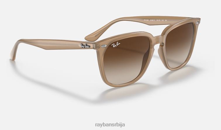 Ray-Ban рб4362 P0HP1297 наочаре за сунце полирани светло браон/браон мушкарци