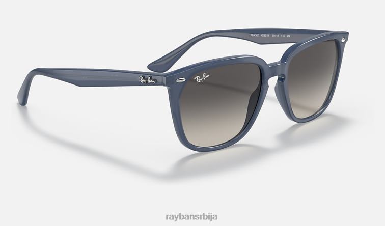 Ray-Ban рб4362 P0HP1298 наочаре за сунце полирана тамноплава/сива мушкарци