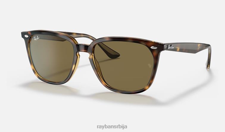 Ray-Ban рб4362 P0HP1299 наочаре за сунце полирана хавана/тамно браон мушкарци