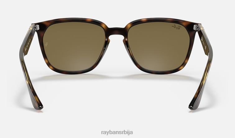 Ray-Ban рб4362 P0HP1299 наочаре за сунце полирана хавана/тамно браон мушкарци