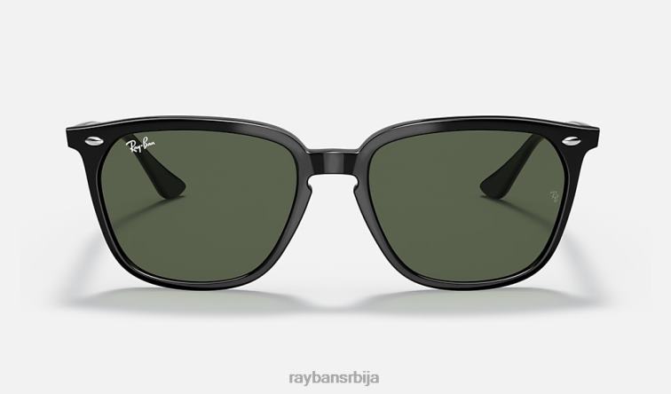 Ray-Ban рб4362 P0HP1301 наочаре за сунце полирана црно/зелена мушкарци