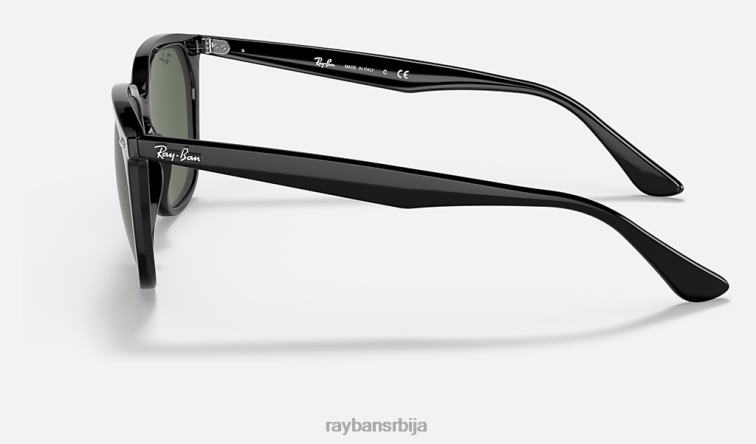 Ray-Ban рб4362 P0HP1301 наочаре за сунце полирана црно/зелена мушкарци