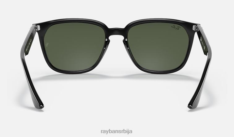 Ray-Ban рб4362 P0HP1301 наочаре за сунце полирана црно/зелена мушкарци