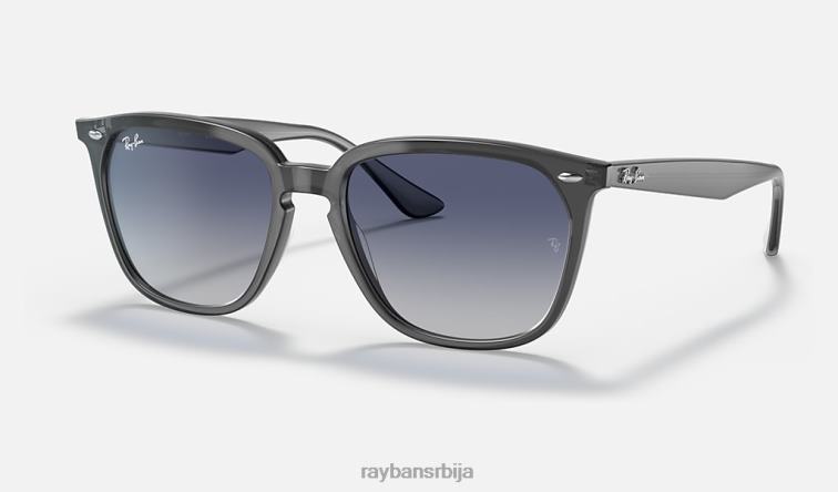 Ray-Ban рб4362 P0HP1303 наочаре за сунце полирана сива/плава мушкарци