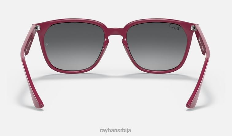 Ray-Ban рб4362 P0HP1304 наочаре за сунце полирани бордо/сива мушкарци