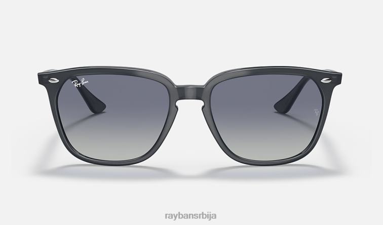 Ray-Ban рб4362 P0HP1305 наочаре за сунце полирана сива/плава мушкарци