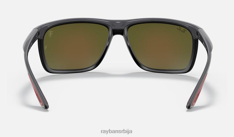 Ray-Ban рб4363м сцудериа феррари колекција P0HP1193 наочаре за сунце полирана сива/плава мушкарци