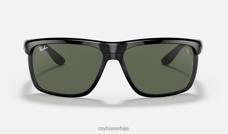 Ray-Ban рб4363м сцудериа феррари колекција P0HP1194 наочаре за сунце полирана црно/зелена мушкарци