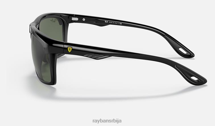 Ray-Ban рб4363м сцудериа феррари колекција P0HP1194 наочаре за сунце полирана црно/зелена мушкарци
