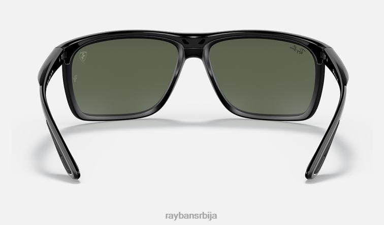Ray-Ban рб4363м сцудериа феррари колекција P0HP1194 наочаре за сунце полирана црно/зелена мушкарци