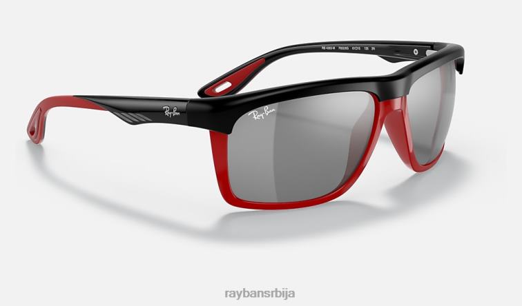 Ray-Ban рб4363м сцудериа феррари колекција P0HP1196 наочаре за сунце мат црна/сива мушкарци