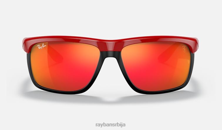 Ray-Ban рб4363м сцудериа феррари колекција P0HP1197 наочаре за сунце полирано црвено/црвено мушкарци