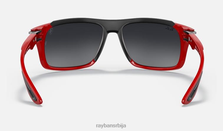 Ray-Ban рб4364м сцудериа феррари колекција P0HP1203 наочаре за сунце полирано црвено/сиво мушкарци