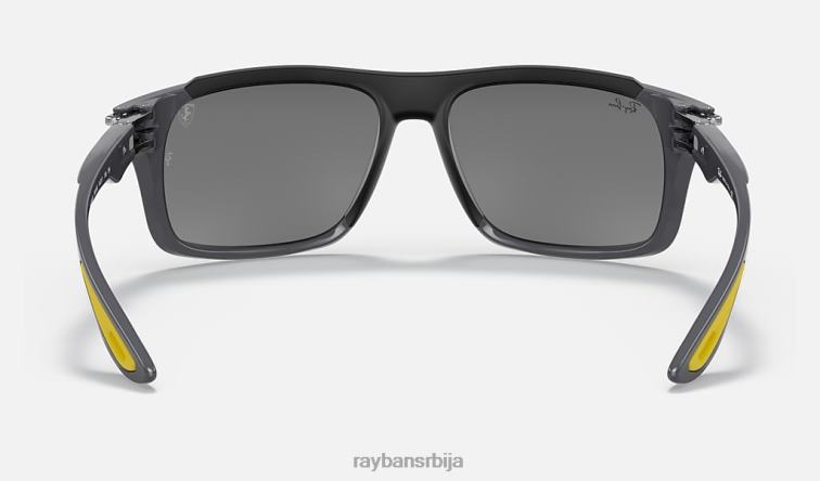 Ray-Ban рб4364м сцудериа феррари колекција P0HP1204 наочаре за сунце полирана сива/сива мушкарци