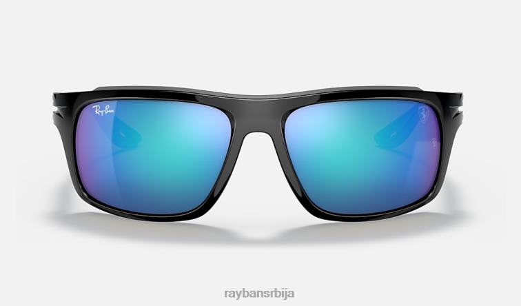 Ray-Ban рб4364м сцудериа феррари колекција P0HP1205 наочаре за сунце полирана црно/плава мушкарци