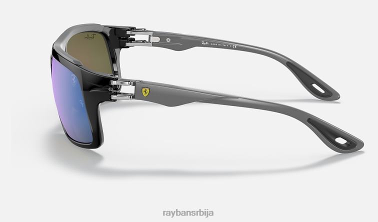 Ray-Ban рб4364м сцудериа феррари колекција P0HP1205 наочаре за сунце полирана црно/плава мушкарци