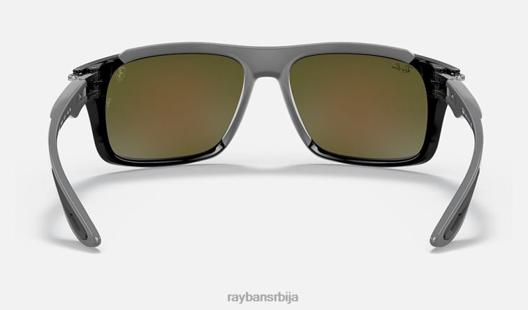 Ray-Ban рб4364м сцудериа феррари колекција P0HP1205 наочаре за сунце полирана црно/плава мушкарци