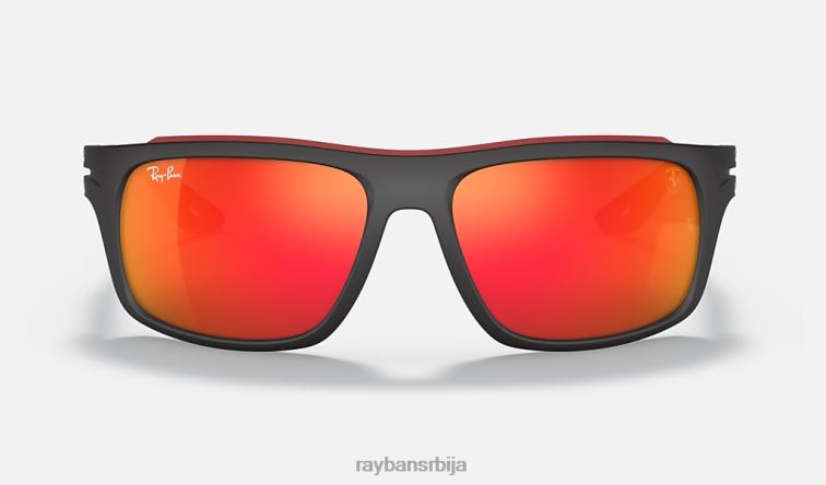 Ray-Ban рб4364м сцудериа феррари колекција P0HP1207 наочаре за сунце мат црна/црвена мушкарци