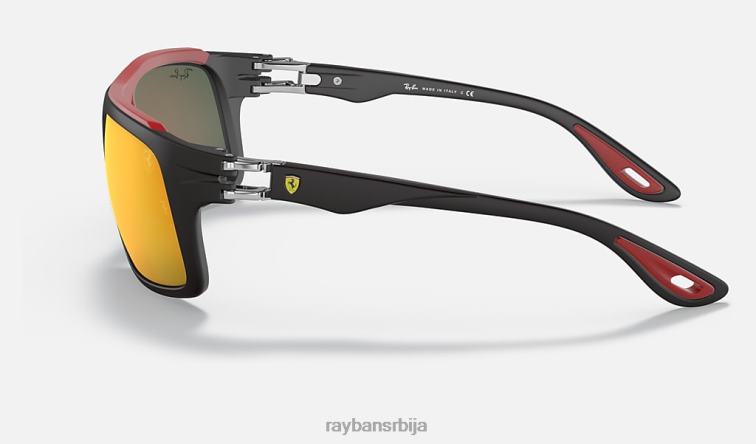 Ray-Ban рб4364м сцудериа феррари колекција P0HP1207 наочаре за сунце мат црна/црвена мушкарци