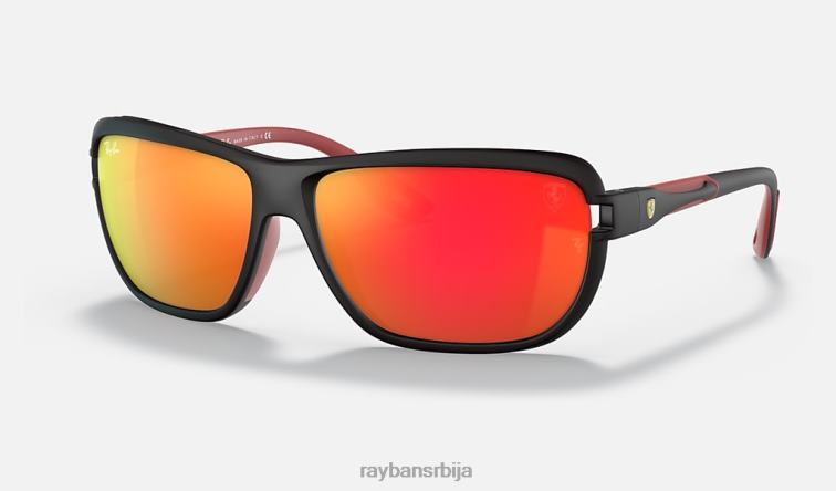 Ray-Ban рб4365м сцудериа феррари колекција P0HP1209 наочаре за сунце мат црна/црвена мушкарци