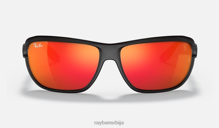 Ray-Ban рб4365м сцудериа феррари колекција P0HP1209 наочаре за сунце мат црна/црвена мушкарци