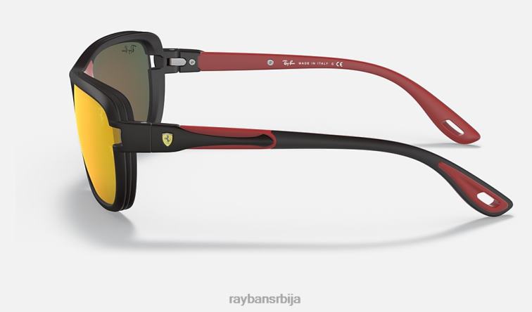 Ray-Ban рб4365м сцудериа феррари колекција P0HP1209 наочаре за сунце мат црна/црвена мушкарци