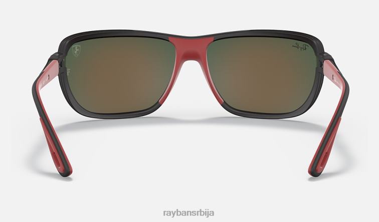 Ray-Ban рб4365м сцудериа феррари колекција P0HP1209 наочаре за сунце мат црна/црвена мушкарци