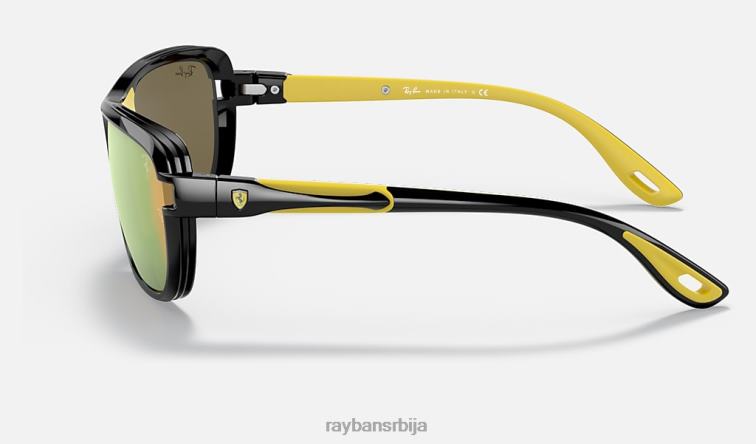 Ray-Ban рб4365м сцудериа феррари колекција P0HP1211 наочаре за сунце полирана црна/бакар мушкарци