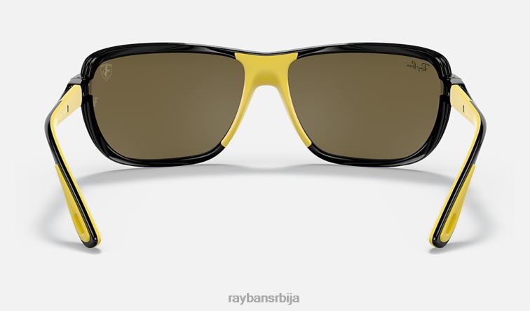 Ray-Ban рб4365м сцудериа феррари колекција P0HP1211 наочаре за сунце полирана црна/бакар мушкарци
