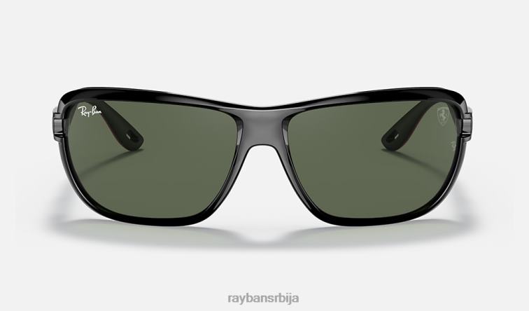 Ray-Ban рб4365м сцудериа феррари колекција P0HP1212 наочаре за сунце полирана црно/зелена мушкарци
