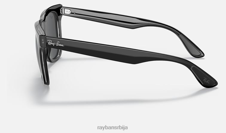 Ray-Ban рб4368 P0HP1346 наочаре за сунце полирано црно/светло браон мушкарци